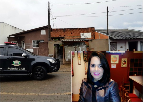 No destaque Elis Cristina, e ao fundo a casa onde ocorreu o crime - Foto: G1 No destaque Elis Cristina, e ao fundo a casa onde ocorreu o crime - Foto: G1